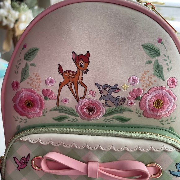 New Loungefly Bambi Springtime Mini Backpack